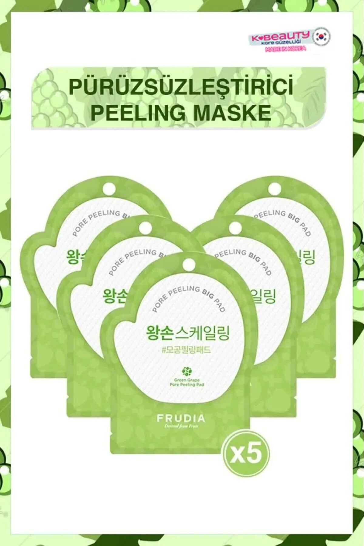 Frudia Green Grape Gözenek Kontrol Pore Peeling Pedi 5 Adet