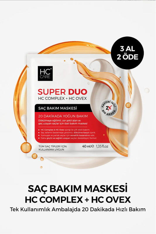 HC Super Duo Saç Bakım Maskesi - 40 ml.