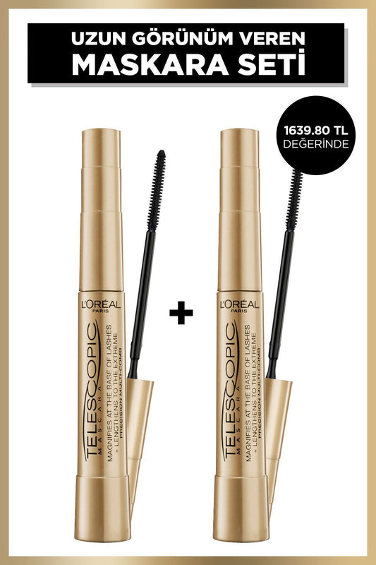 L'Oreal Paris  Telescopic Siyah Maskara 2'li Set