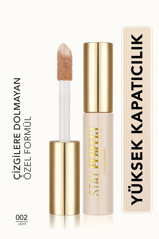 Flormar Doğal Bitişli Kapatıcı (SICAK ALT TON) - Stay Perfect Concealer - 002 Light - 8682536085465